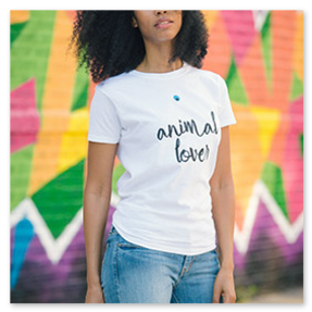 maglietta donna bianca con stampa online personaizzata