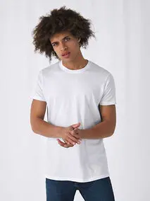 T-shirt bianca unisex in puro cotone 100%